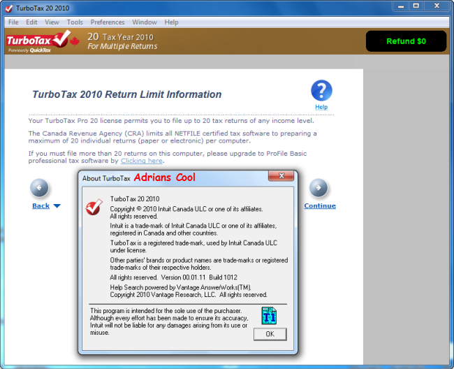 Turbo Tax 2008 Vista