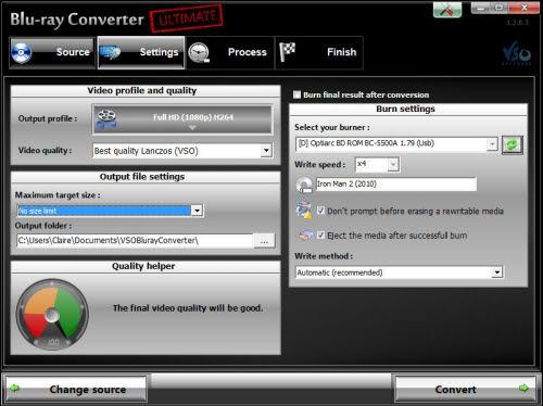    VSO Blu-ray Converter Ultimate 1.2.1.12+key