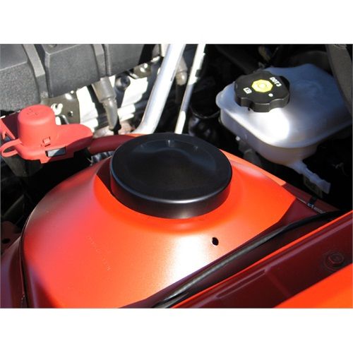 Smooth Black Billet Strut Tower Cap Set CA0017SB fits 2010, 2011, 2012