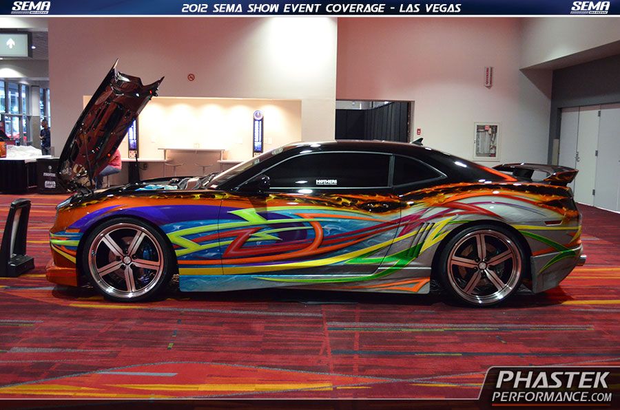 2012 SEMA Custom Car Show Day 1 Camaro Pictures Las Vegas Custom Camaros New Products Phastek Pictures