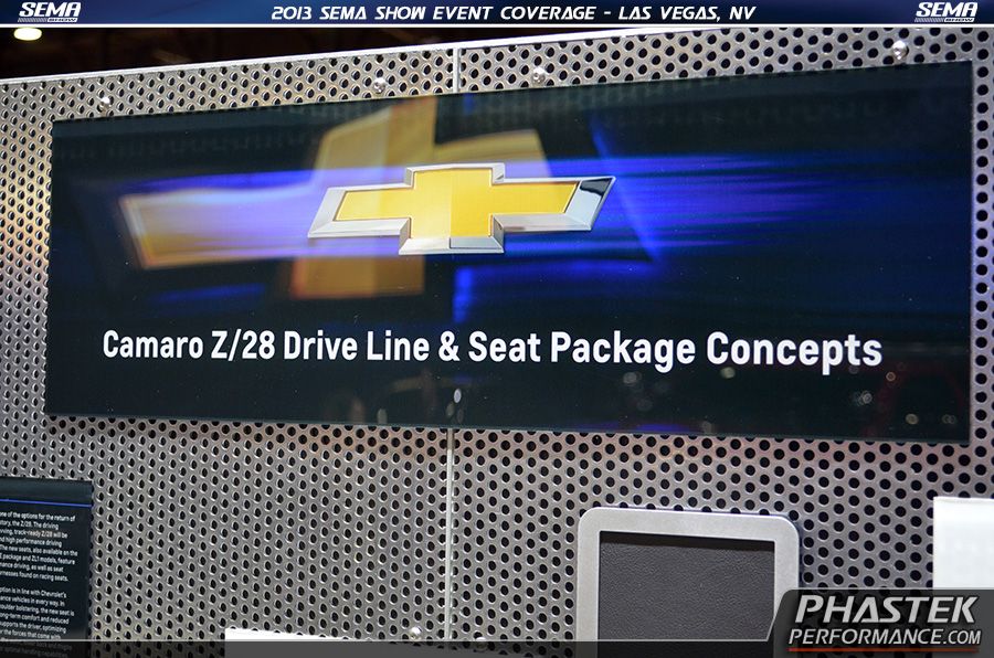 GM 2014 Camaro Z/28 Parts and Upgrades List GM Part Numbers at 2013 SEMA Show Camaro Pictures by Phastek