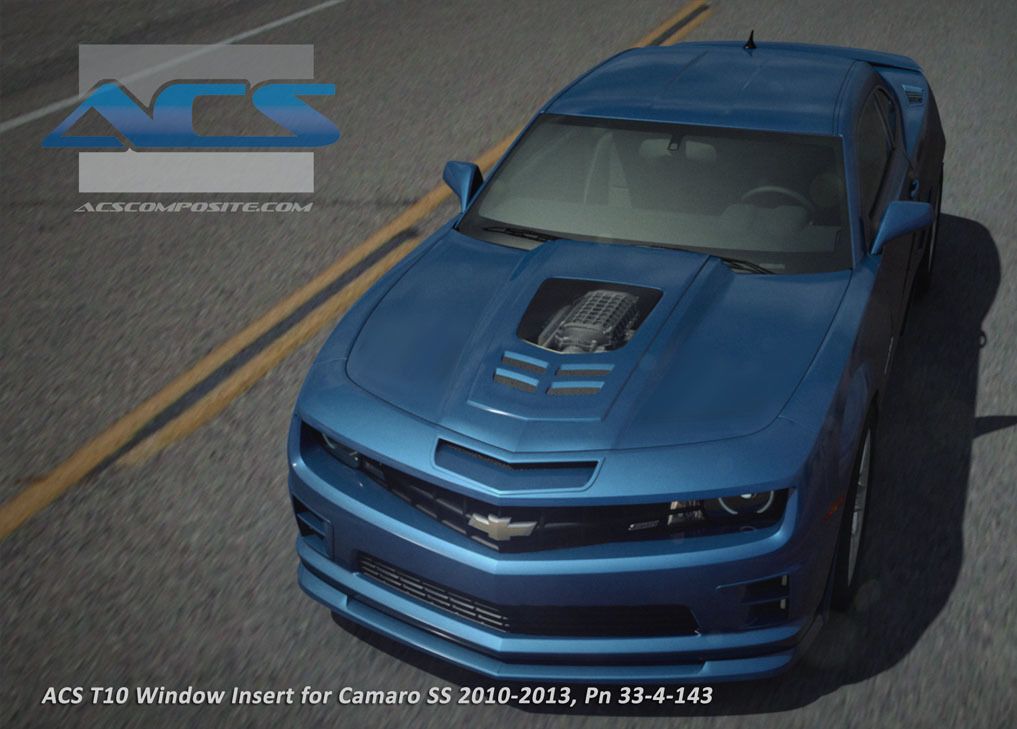 T10 Hood Window Insert w/ Extractors (self installation kit) 334143