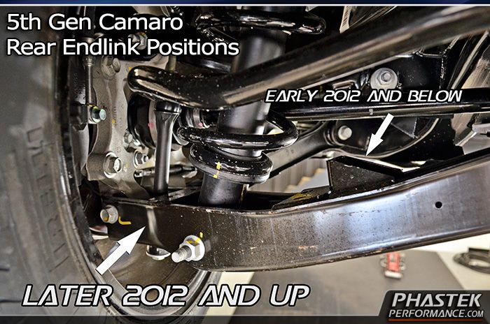 2010 vs 2012 Camaro Suspension Sway Bar End Links Comparrison FE3 vs FE4 vs FE2