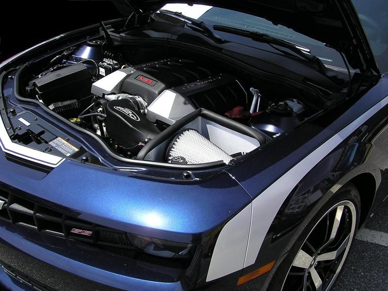 Camaro SS Performance Cold Air Intake Brushed or Black Heat Shield by