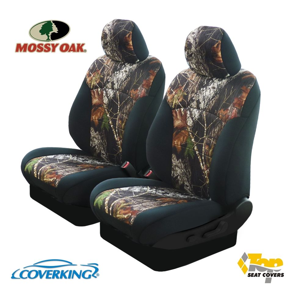 CHEVY SILVERADO 1500 COVERKING MOSSY OAK CAMO SEAT COVERS FRONT ROW