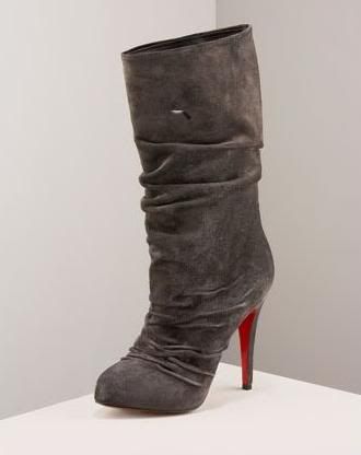 Louboutin ruched boots Pictures, Images and Photos