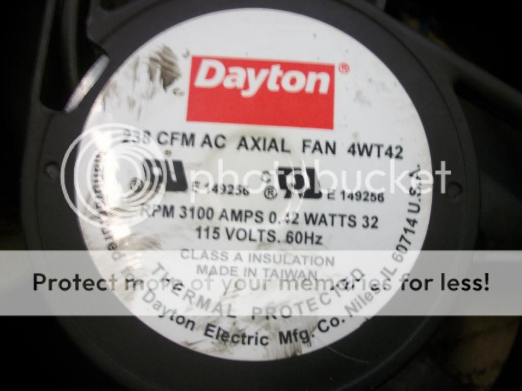 DAYTON 238 CFM AC AXIAL FAN 4WT42 115V 60HZ CNC  