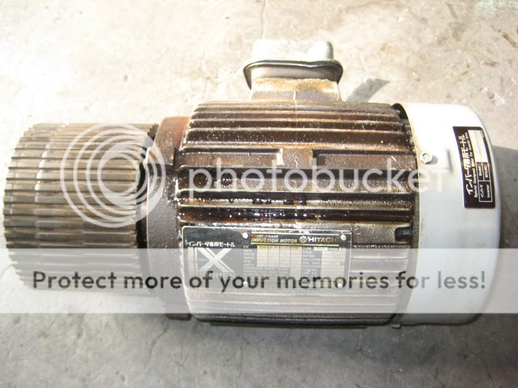 HITACHI 3 PHASE INDUCTION MOTOR TYPE TFO FORM K B261657 HFC VWG2.5LB2 