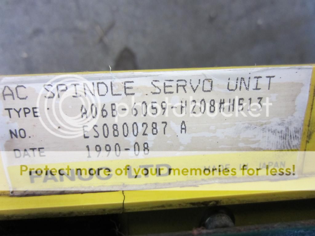   SPINDLE SERVO UNIT A06B 6059 H208 A06B6059H208 TAKAMAZ EX 20 CNC LATHE