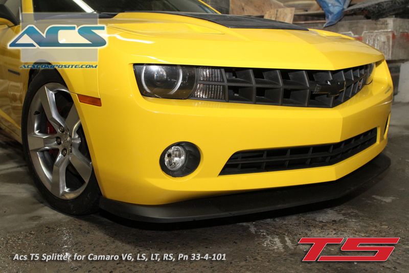 2010 2011 2012 2013 Camaro V6 ACS T5 Style Front Splitter #33-4-101