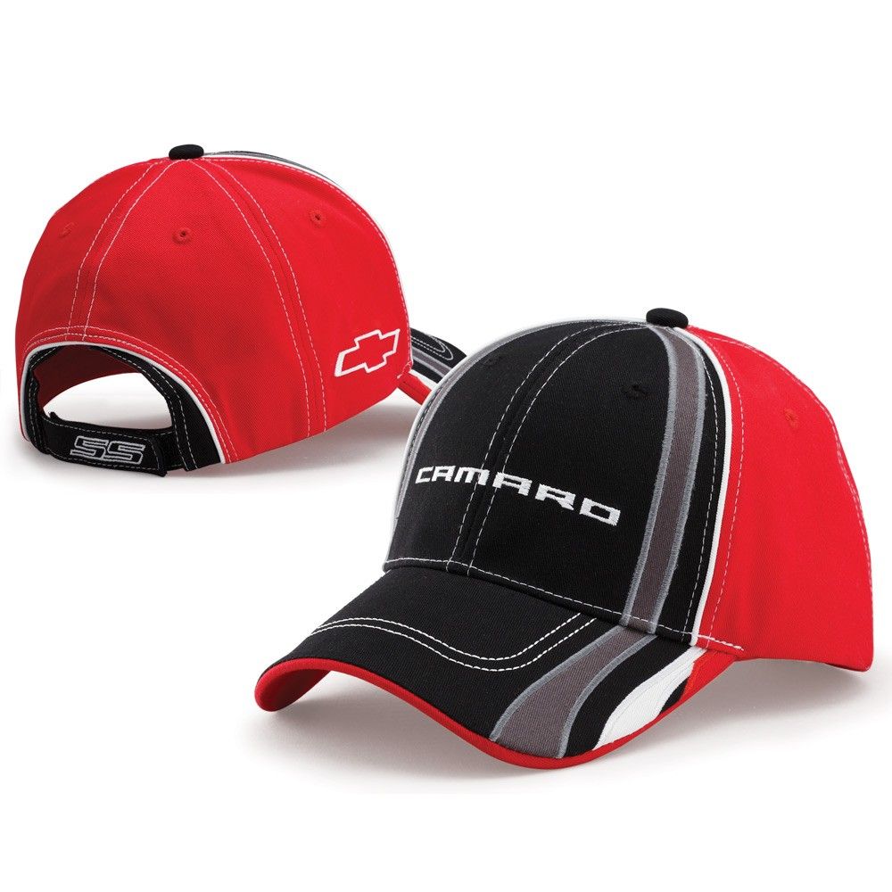 2010-2015 Camaro SS Color Block Cap - Red, Black, White #SD2-MC304