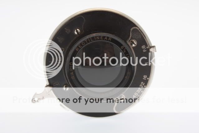 Wollensak Rapid Rectilinear 6 1/2 Inch EQ Focus F/8 Lens In Victo 