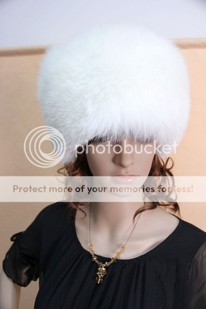 Top quality genuine fox fur silver fox fur hats/caps  