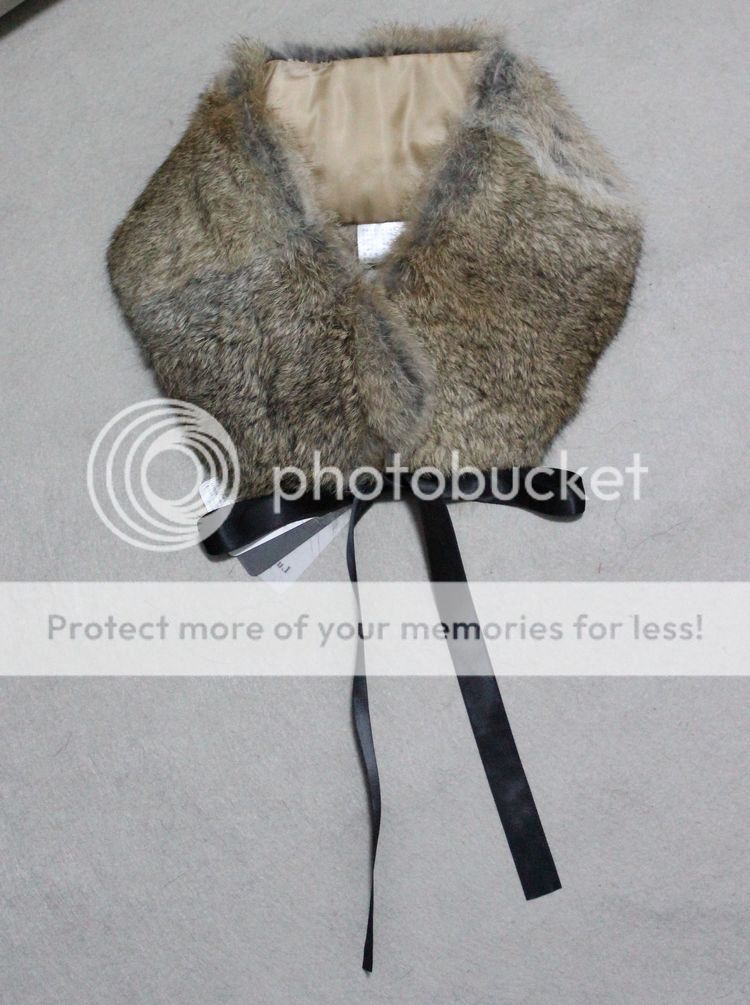 On sale rabbit fur scarfs & wraps &collar natural brown  