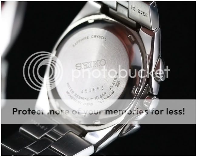 Seiko Arctura Kinetic Chronograph 7L22 0AA0 Stainless Steel Wrist 