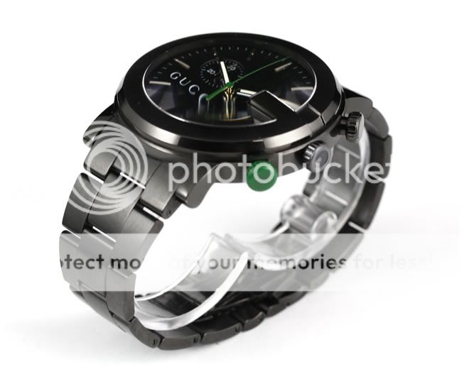 MENS GUCCI G 101M CHRONOGRAPH STAINLESS STEEL WATCH YA101331 