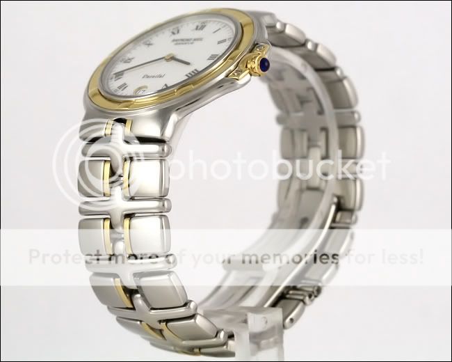 RAYMOND WEIL PARSIFAL 9190 18k GOLD & STAINLESS STEEL WRIST WATCH 